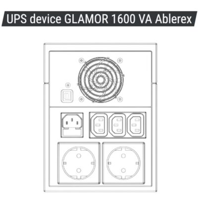 UPS device GLAMOR 1600 VA Ablerex 02