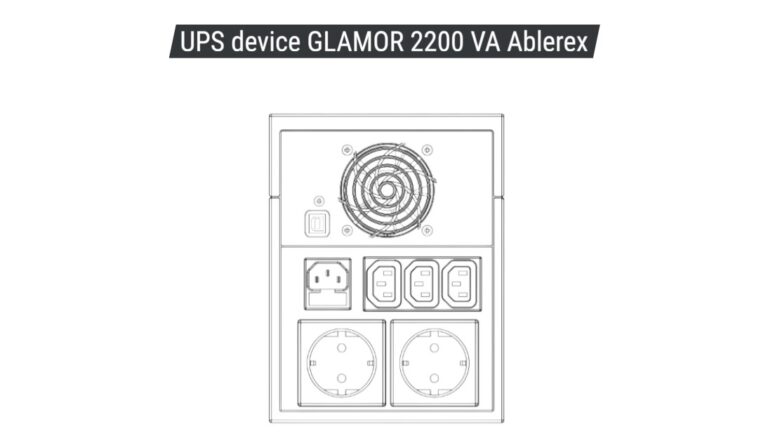 UPS device GLAMOR 2200 VA Ablere 02